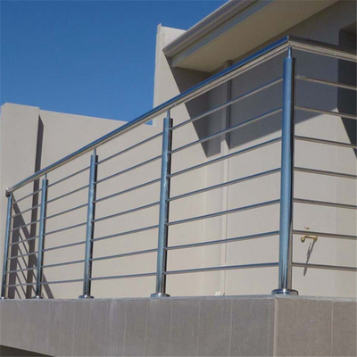 Barandilla de acero inoxidable de la escalera, Rod Bar Interior Stair Railings para el balcón