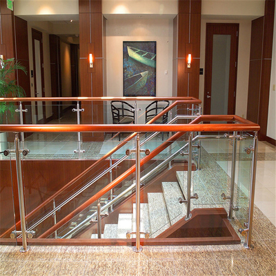 Verja de cristal moderna de la barandilla de TESIA para la escalera de la terraza de la cubierta del balcón del apartamento