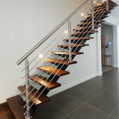 Rod Bar Steel Balcony Railings, carril interior de la escalera para la terraza de la cubierta del apartamento