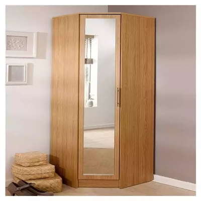 Guardarropas modernos de madera sólidos del dormitorio, guardarropa modificado para requisitos particulares muebles del dormitorio