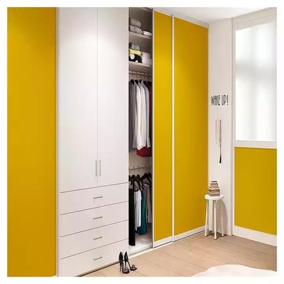 Dormitorio plástico del MDF que resbala la madera sólida del metal moderno del guardarropa
