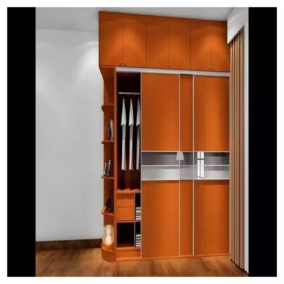 Dormitorio plástico del MDF que resbala la madera sólida del metal moderno del guardarropa