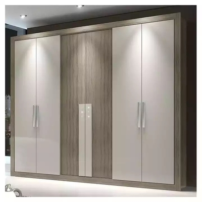Dormitorio plástico del MDF que resbala la madera sólida del metal moderno del guardarropa