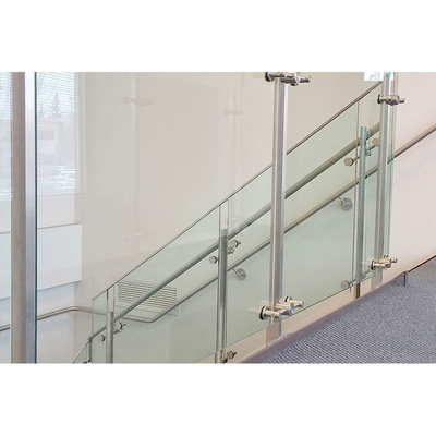 Verjas de cristal Frameless de acero inoxidables modernas de la barandilla para interior y al aire libre