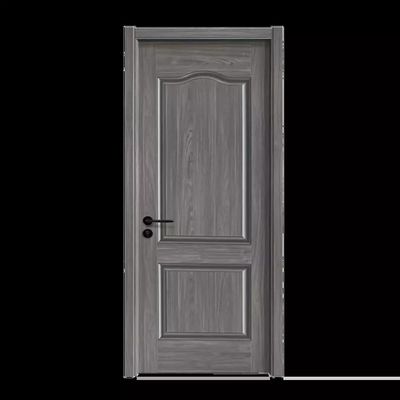 Puerta interior de madera laminada teca del sitio de la melamina del panel del MDF para el apartamento