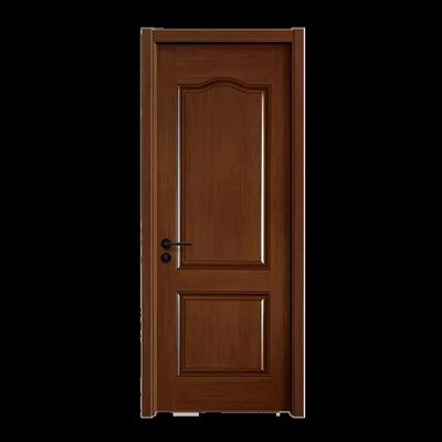 Puerta interior de madera laminada teca del sitio de la melamina del panel del MDF para el apartamento