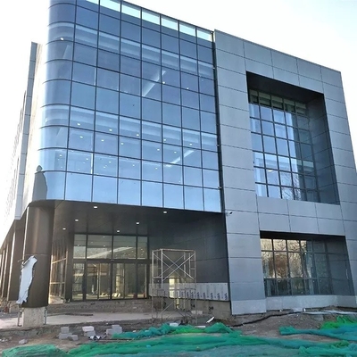 Exterior de aluminio expuesto de la pared de cortina de cristal del marco del revestimiento modificado para requisitos particulares