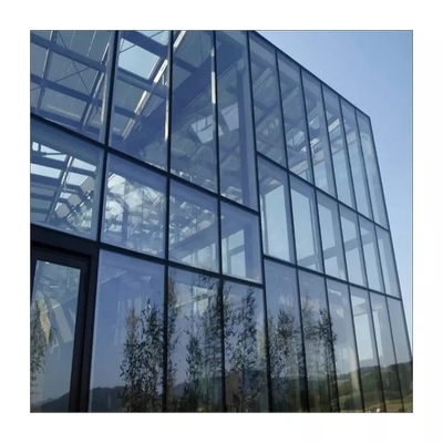 Revestimiento de aluminio Muro cortina de vidrio con doble acristalamiento Impermeable moderno
