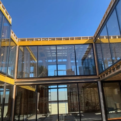 Ventana de aluminio impermeable Unidad exterior Muro cortina de vidrio 12A 5 mm