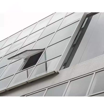 Paneles de fachada de edificio de muro cortina de vidrio doble con marco de aluminio