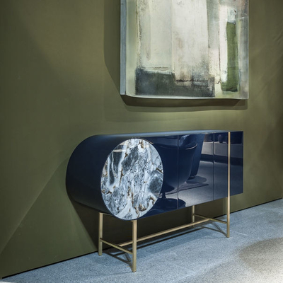 Gabinete de acero inoxidable de baño de diseño lujoso de lujo personalizado italiano