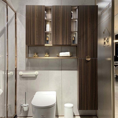 Muebles europeos modernos del gabinete de la vanidad del cuarto de baño de la madera maciza del fregadero doble
