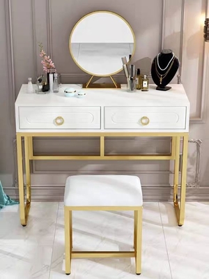 Juego de dormitorio reflejado clásico moderno de los muebles, tocador del maquillaje del final de la melamina