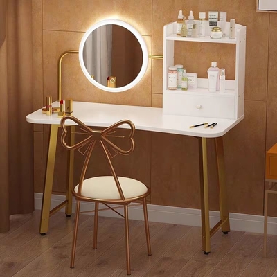 Juego de dormitorio reflejado clásico moderno de los muebles, tocador del maquillaje del final de la melamina