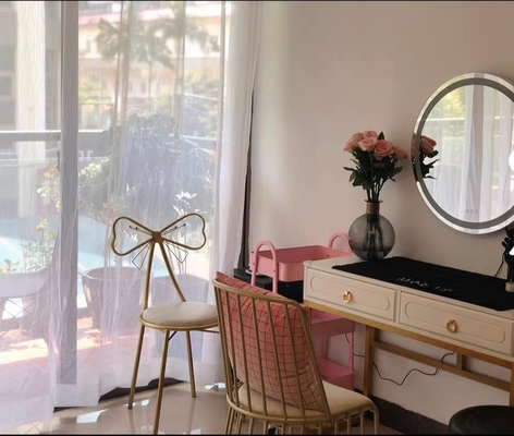 Juego de dormitorio reflejado clásico moderno de los muebles, tocador del maquillaje del final de la melamina