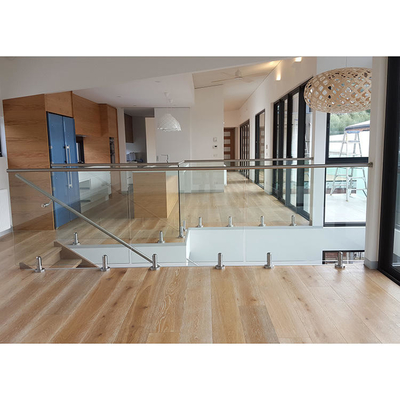 Barandillas de la barandilla de la piscina de la cubierta, barandilla de cristal Frameless moderada/laminada