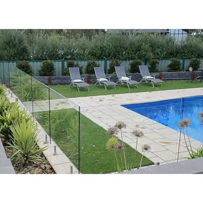 Barandillas de la barandilla de la piscina de la cubierta, barandilla de cristal Frameless moderada/laminada