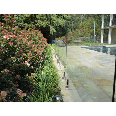 Barandillas de la barandilla de la piscina de la cubierta, barandilla de cristal Frameless moderada/laminada