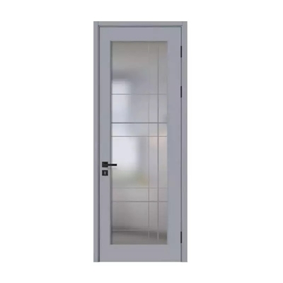Interior impermeable moderno de madera de la puerta de madera del cuarto de baño del vidrio esmerilado 45m m/50m m