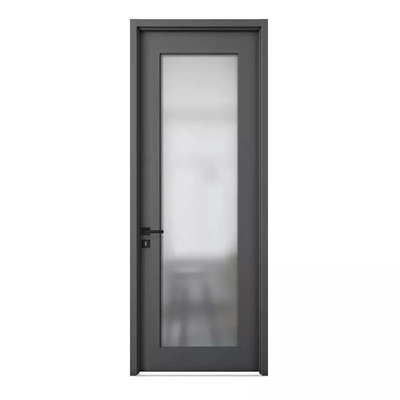 Interior impermeable moderno de madera de la puerta de madera del cuarto de baño del vidrio esmerilado 45m m/50m m