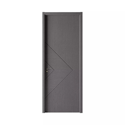 Diseño de panel de madera empotrado Dormitorio moderno Puerta de madera dura Impermeable Insonorizado