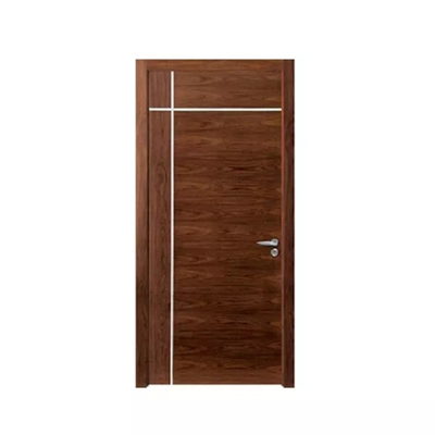 Puerta de madera interior moderna del diseño del sitio, puerta de madera del MDF del CE