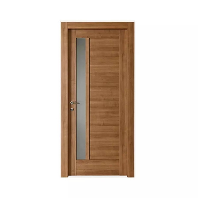 Puerta de madera interior moderna del diseño del sitio, puerta de madera del MDF del CE