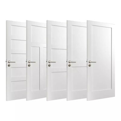 Puerta interior de madera dura modificada para requisitos particulares de la coctelera del diseño de madera para el apartamento