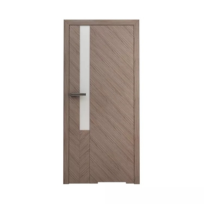 Puertas interiores de madera contrachapada, puerta de encargo de la laca de los marcos del espejo