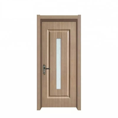 Puertas interiores de laca de la laminación, puerta de madera moderna de cristal impermeable