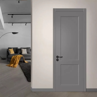 Puertas interiores de la casa de madera moderna, puerta de madera modificada para requisitos particulares de los marcos de la melamina