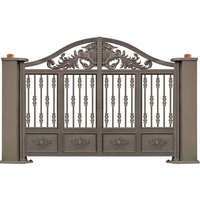 Tubo principal moderno del hierro labrado de la casa, hierro labrado Front Door del nuevo diseño