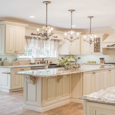 El sistema completo impermeable de madera laquea lustre clásico de los armarios de cocina del MDF alto