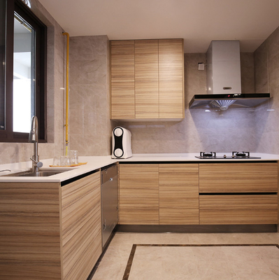 Material cabido muebles de madera sólido de la madera contrachapada/MDF de los armarios de cocina