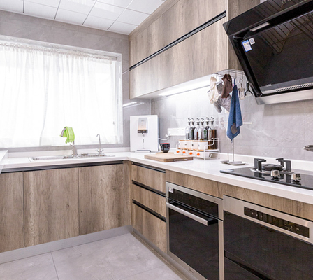 Material cabido muebles de madera sólido de la madera contrachapada/MDF de los armarios de cocina