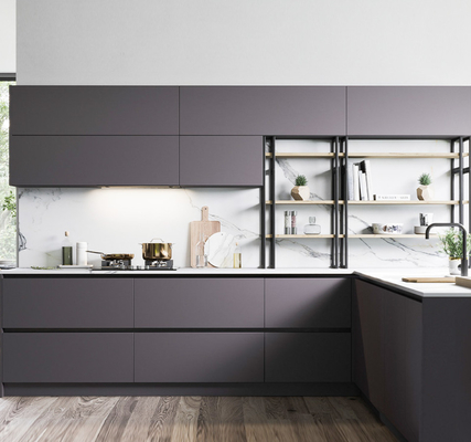 Material cabido muebles de madera sólido de la madera contrachapada/MDF de los armarios de cocina