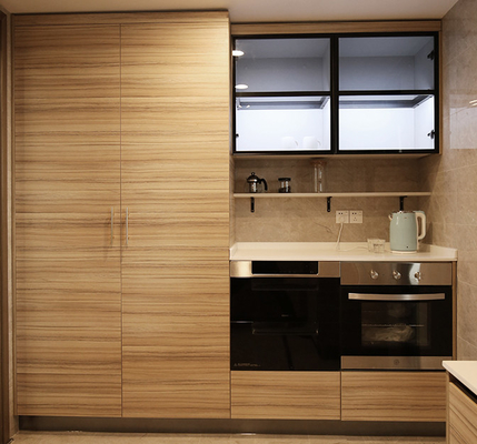 Material cabido muebles de madera sólido de la madera contrachapada/MDF de los armarios de cocina