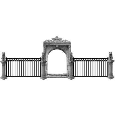 La puerta moderna del tubo del hierro, asa a la parrilla el nuevo tubo principal del hierro labrado de los diseños