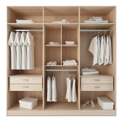 Guardarropa de madera sólido del estilo de encargo chino de los muebles, armarios portátiles de madera de roble
