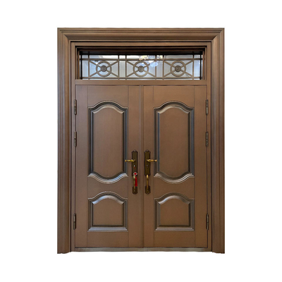 Puertas de acero de la seguridad de la entrada, puerta de entrada exterior doble del diseño moderno