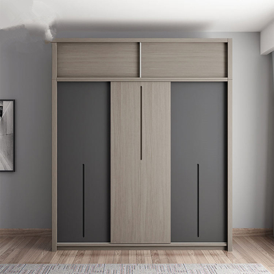 Muebles de madera de encargo del tablero de la melamina, guardarropa de la puerta deslizante de la combinación