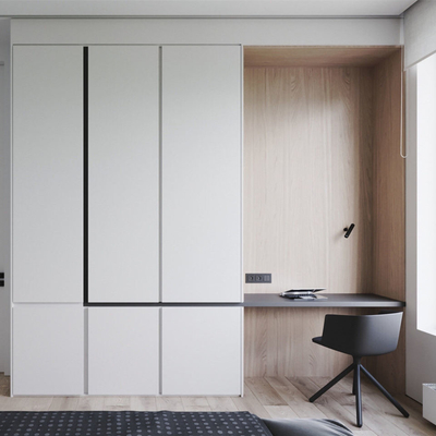 Muebles de madera de encargo de la fábrica de China, guardarropa simple del MDF de la melamina