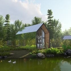 Chalet prefabricado de acero de los hogares de la fábrica de Foshan del jardín de la luz portátil directa de la casa