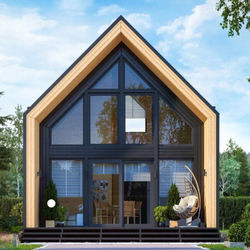 Chalet prefabricado de acero de los hogares de la fábrica de Foshan del jardín de la luz portátil directa de la casa