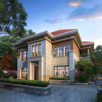 Chalet portátil constructivo del acero de la luz de la casa prefabricada del apartamento del diseño industrial de la casa de la vertiente del metal
