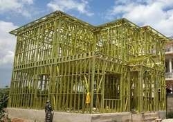 El marco de acero de la luz del diseño moderno prefabricó el chalet prefabricado de lujo de dos pisos de la casa