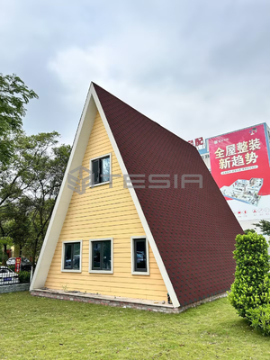 Fácil instalar el chalet prefabricado moderno de la casa prefabricada de acero ligera del edificio