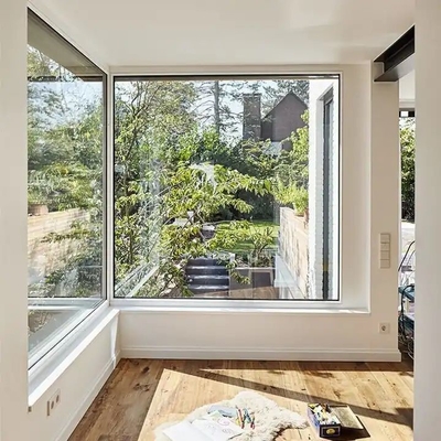 Ventana de imagen de cristal fija grande de aluminio de la extra grande de Windows del piso de Superhosue