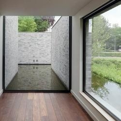 El estilo americano Windows panorámico y las puertas moderaron la ventana de imagen fija de aluminio de cristal