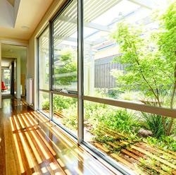 El estilo americano Windows panorámico y las puertas moderaron la ventana de imagen fija de aluminio de cristal